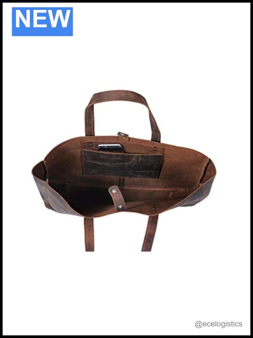 Leather Tote Bag for Women, Travel Shopping Satchel Handbag
